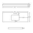 thumbnail image 3 of 47.6-in. W  18.25-in. D Stone Top In Beige Color For 3H4-in. Faucet AI-681, 3 of 3