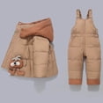 thumbnail image 4 of RXMEKW Insulated Down Jacket And Overalls Set For Toddlers Winter Ski Suit With Snap Crotch For Boys And Girls In Blue, 4 of 6
