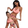 thumbnail image 4 of Girls Swimsuit High Waisted Two Pieces Bikini Set Swimwear Bathing Suits, 4 of 7