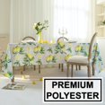 thumbnail image 4 of Yellow Lemon with Light Gray Background Table Cloth 60x102 Inch - Waterproof Lemonade Tablecloth - Washable Lemons Print Table Covers, Lemon Theme Birthday Party Wedding Table Décor, 4 of 5