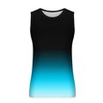 thumbnail image 3 of IROINID Hommes Chemises Sans Manches, Hommes Casual Mode Gradation Impression Pull Sans Manches Col Rond Débardeurs de Sport, 3 of 4