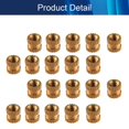 thumbnail image 4 of Wekity M2x3mm Female Thread Knurled Nuts Hx3.2mm OD Brass Threaded Insert Embedment Nuts Hydraulic Welded Joint Injection Molding Assortment Kit for 3D Printing Injection Molding 20PCS-0621, 4 of 5
