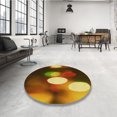 thumbnail image 4 of Ahgly Company Tapis d'Intérieur Lavable en Machine Carré Transitionnel Brun Cannelle, 5 Pieds Carré, 4 of 7