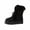 Black, variant on Pisexur Snow Boots Womens Winter Ankle Boots Ladies Warm Fur Lined Booties Thickening Shoes Shoelaces Flat Sneakers Outdoor Booties Black,40