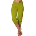 thumbnail image 1 of Timegard Womens Sweatpants Capri Pants Cinch Bottom Solid Color Cropped Joggers Workout Pants with Pockets, 1 of 6