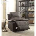 thumbnail image 1 of ACME Bina Recliner in Charcoal Polished Microfiber, 1 of 2