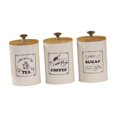 thumbnail image 3 of veasfak 3 Pieces Kitchen Canisters Set Simple Modern Coffee Tea Sugar Containers Set vintage, 3 of 9