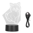thumbnail image 3 of Mgaxyff 3D Cat Lamp,3D Light,3D Cat Lamp 3D LED Adjustable Colors Soft Warm Light Safe Durable Easy Operation USB Or Battery 3D Night Light, 3 of 8