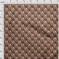 thumbnail image 4 of oneOone Georgette Viscose Brown Fabric Abstracts Sewing Craft Projects Fabric Prints By Yard 42 Inch Wide, 4 of 4