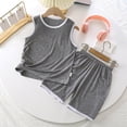 thumbnail image 2 of TIWEKE Pyjama en Modal pour Filles, Pyjama Mince Sans Manches à Col Rond, Tenue d'Intérieur pour Enfants, Pyjama pour Filles Taille 3-4 Ans, 2 of 4