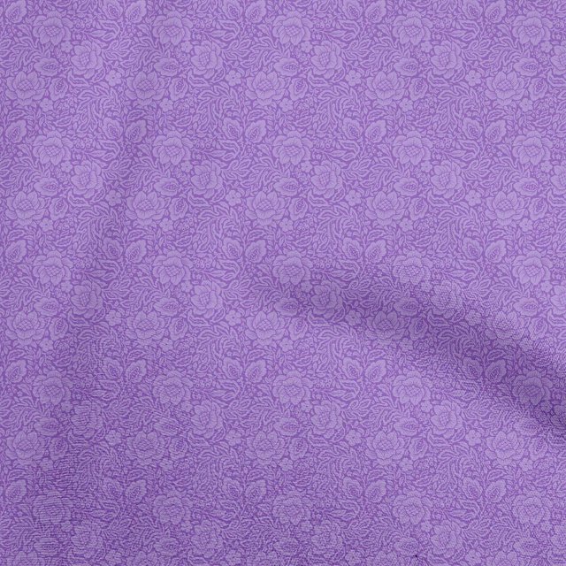 oneOone Cotton Poplin Violet Fabric Asian Block Sewing Material Print Fabric By The Yard 42 Inch Wide