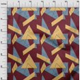 thumbnail image 2 of oneOone Viscose Jersey Fabric Rectangle & Triangle Geometric Print Fabric By Yard 60 Inch Wide, 2 of 5