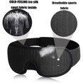 thumbnail image 2 of Graflsoa Ergonomic Memory Foam Sleep Mask ZR-2750 - Black, Red, White Options, Adjustable Fit for All Head Sizes, Soft & Breathable Design for Comfortable Sleep, 2 of 6