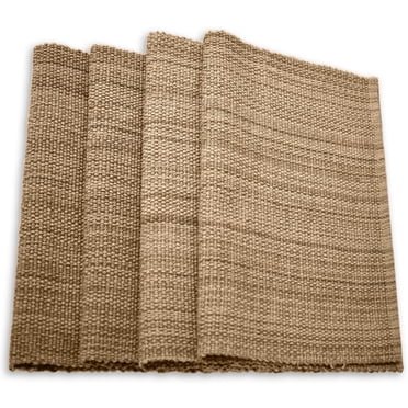 Set de 4 sets de table en coton classiques décontractés Fabstyles, lavables en machine, parfaits pour la cuisine et la table à manger ou les tables d'extérieur