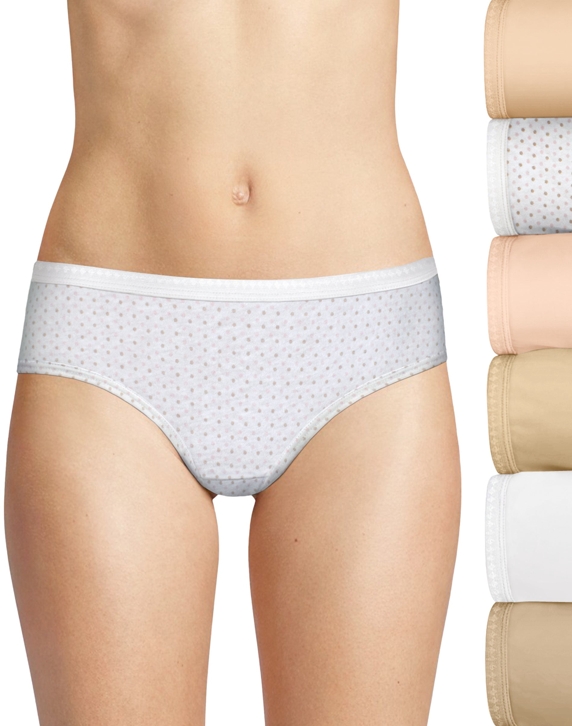Hanes Womens Ultimate Breathable Cotton Hipster 6-Pack, 10