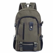 UsRHHA Men's Canvas Backpack, Leisure Travel Backpack for School, Durable Water-Resistant Commuter Backpack for Students, Men's Casual Daypack with Multiple Compartments for Work Gym Outdoor