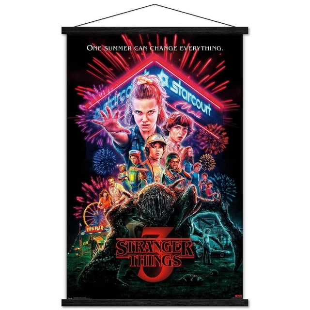 Netflix Stranger Things: Season 3 - One Sheet Wall Poster, 22.375" x 34"