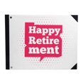 thumbnail image 1 of Darling Souvenir White Text Box & Dot Hardbound Cover Personalized Printed Retirement PartyGuestbookMemory Messagebook-9 x 12 Inches, 1 of 5