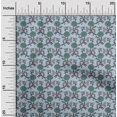 thumbnail image 1 of oneOone Cotton Poplin Fabric Leaves & Floral Block Print Fabric BTY 56 Inch Wide, 1 of 5