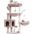 thumbnail image 1 of Cat Tree es Tower Condo with Scratching Post Cat Tower for Indoor Cats Fully Wrapped Sisal Pole Soft Platform Baskets and Dangling Toy Light HCTSW, 1 of 9