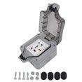 thumbnail image 1 of Boîtier de Prise Extérieur IP66 Étanche 16 A, Interrupteur Extérieur Étanche pour Balcon, Jardin, Pelouse, Norme UE 250 V, 1 Bande, Multiples, 5 Broches, 1 of 10