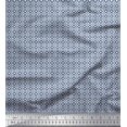 thumbnail image 1 of Soimoi Poly Georgette Fabric Geometric Small Printed Craft Fabric by The Yard 42 Inch Wide, 1 of 3