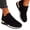 Black, variant on Gupgi Women Walking Shoes Casual Mesh Sneakers Comfortable Casual Stretch Cloth Breathable Shoes