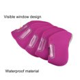 thumbnail image 4 of Unique Bargains Protection Sleeve Visible Window Golf Club Iron Head Covers Rose Red 10 Pack, 4 of 5