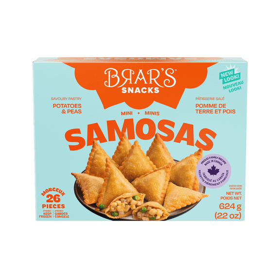 Brar's Samoussa Pois et Pomme de Terre 624gm, 26 Morceaux
