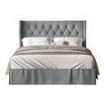 thumbnail image 1 of Billy Tufted Upholstered Platform Bed Grey - Full, 1 of 5