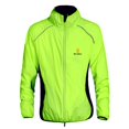 thumbnail image 2 of Cycling Jacket Waterproof Windproof Night Riding Running Jersey Long Sleeves - Green, L L, 2 of 8