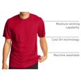 thumbnail image 4 of Hanes T-Shirt de Performance Sport Cool DRI pour Hommes, Lot de 2, 2TG, Rouge Foncé, 4 of 6