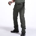 thumbnail image 2 of cllios Pantalon de Randonnée pour Homme Grande Taille Pantalon Cargo à Multiples Poches Pantalon d'Extérieur Imperméable en Ripstop Pantalon de Travail de Randonnée Léger Extensible Noir 4TG, 2 of 8