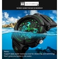 thumbnail image 2 of SKMEI SKMEI 1270 Dual Time Men's Sports Watch with Quartz and Digital Movement, 5ATM Water Resistance, Luminous Display, and Alarm Function - Black Case with Red Hands, 2 of 7