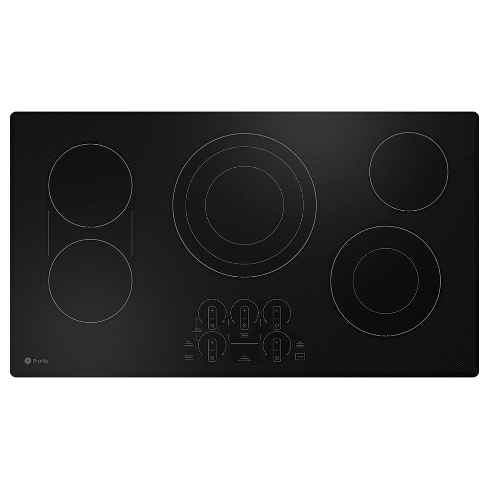 GE Profile 36" Built-in Touch Control Electric Cooktop Black- PEP7036DTBB