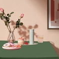 thumbnail image 4 of HHBEAUTY Rectangle Vinyl Tablecloth, Waterproof Spillproof Plastic Backed Table Cloth, Wipe Clean Table Cover for Dining, Buffet Parties and Camping (54" x 72"), 4 of 7