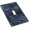 thumbnail image 3 of Nadoabtm Decorative Light Switch Cover Realistic Deep Blue Marble Pattern 1 Gang Single Toggle Decorator Outlet Wall Plate Device Electrical Faceplate Switchplates for living Room Home Decor, 3 of 8