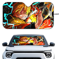 thumbnail image 2 of Z-Zenitsu A-Agatsuma Anime Car Sunshade Curtains Heat-insulating Aluminum  Suction Cup Blocks UV Rays Car Sun Visor Protector, 2 of 7