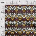 thumbnail image 1 of Tissu Viscose Georgette Pomme Diamant & Tourbillon Ikat Tissu Imprimé 1 Yard 42 Inch Wide, 1 of 4