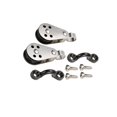 thumbnail image 2 of Ruiboury Marine Kayak Anchor Trolley Kit 2 with Screws Hardware Nylon Pulley Blocks, 2 of 6