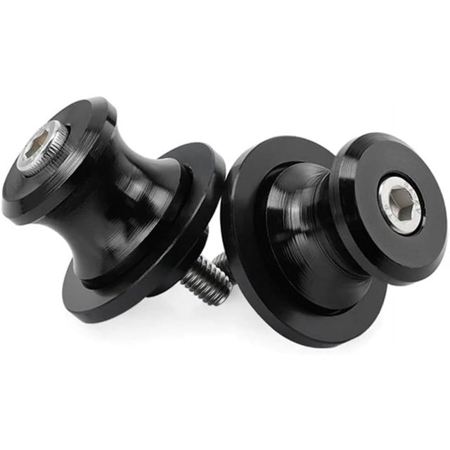 Motorcycle Rocker arm Spool Swingarm Spools Slider for DU&CA&TI Monster 821 Panigale 899 959 1199 1299/S/R Motorcycle Accessories Rear Stand Screw Bolt M6(Black-1)
