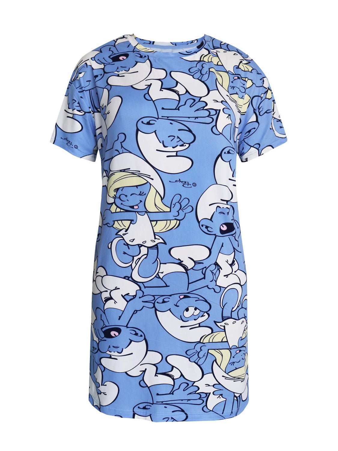 Chemise de nuit - Adultes - Femmes Smurfs