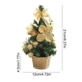 thumbnail image 3 of Pvc Christmas Tree Mini Christmas Tree Desktop Ornament PVC 20x10cm Multicolor Holiday Decoration for Home,Gold 1Pcs JASKFLY, 3 of 9
