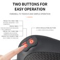 thumbnail image 3 of Zootealy Kneading Massage Pillow With Hot Compress Electric Shiatsu Shoulder Back Waist Neck Massager 3 Speeds Deep Kneading Massage Pillow for Muscle Pain Relief Home Car Office, 3 of 8