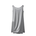 thumbnail image 4 of Timegard Robes de Nuit pour Femmes Col Rond Sans Manches Vêtements de Nuit Confortables Doux Couleur Unie Robe de Nuit Décontractée, 4 of 5