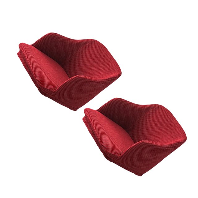 Transemion 2x Quick Installation And Easy Care Stretchy Chair Covers For Maintenance High Elastic Full wine red 1Set