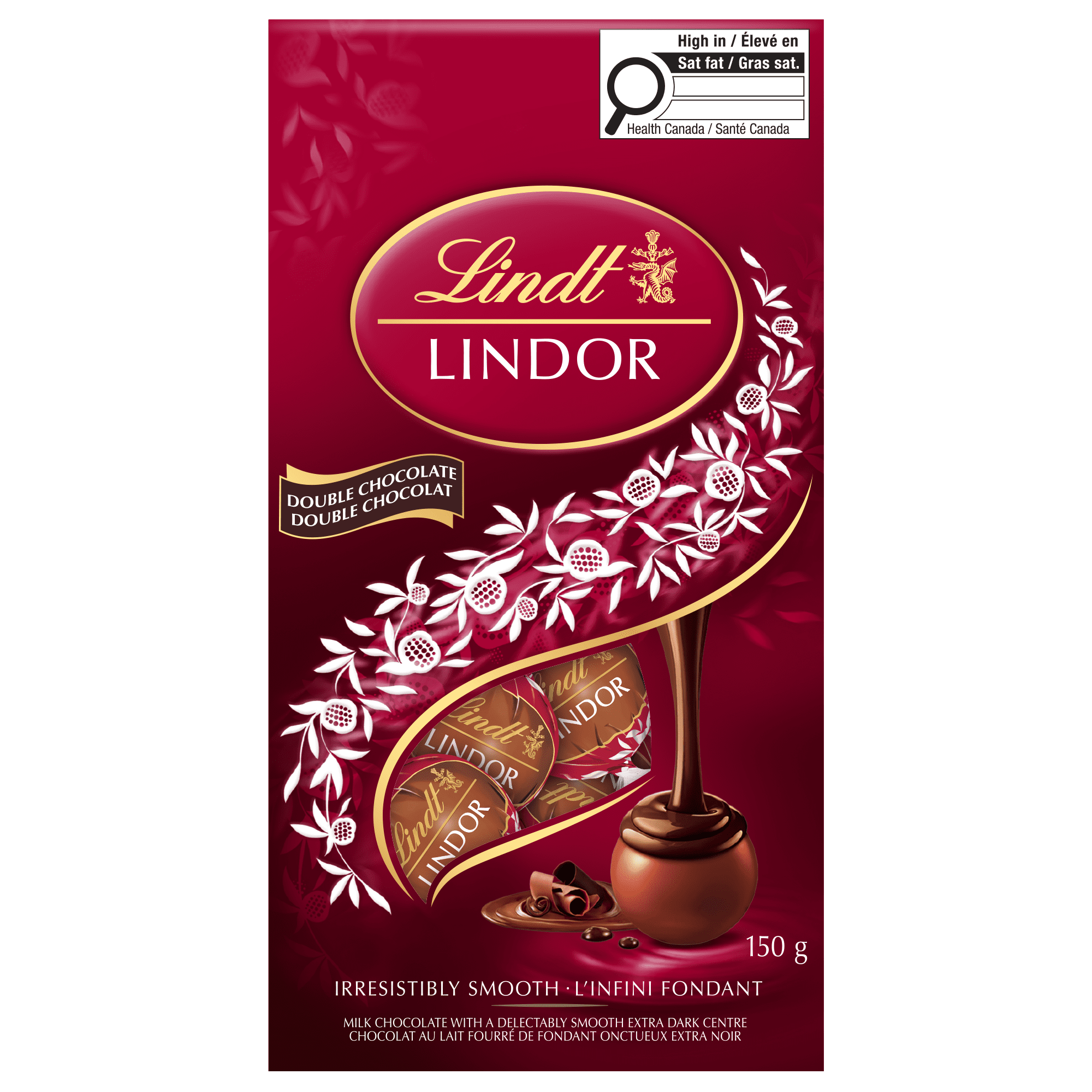 Lindt LINDOR Double Chocolate Truffles, 150-Gram Bag