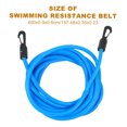 thumbnail image 2 of CTIRCHIU 1 Ensemble de Ceinture de Résistance à l'Entraînement de Natation Ceinture d'Exercice Élastique Réglable Corde de Sécurité (Bleu), 2 of 7