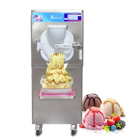 Kolice ETL Certificate Commercial Gelato Hard ice Cream Machine, Hard ice Cream Maker, Italian Ice Maker-Italy Designed Extra Strong Door, 9-11 gal per Hour