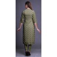 thumbnail image 4 of Bimba Printed Button Down Straight Tunic Dresses For Women Kurti Medium, 4 of 6